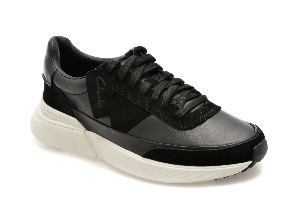 Pantofi Sport Clarks Negri, Craft Pace, Din Piele Naturală