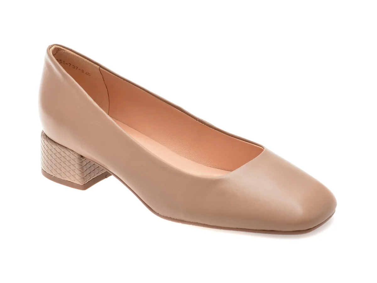 Pantofi Eleganti Epica Gri, 1135845, Din Piele Naturală
