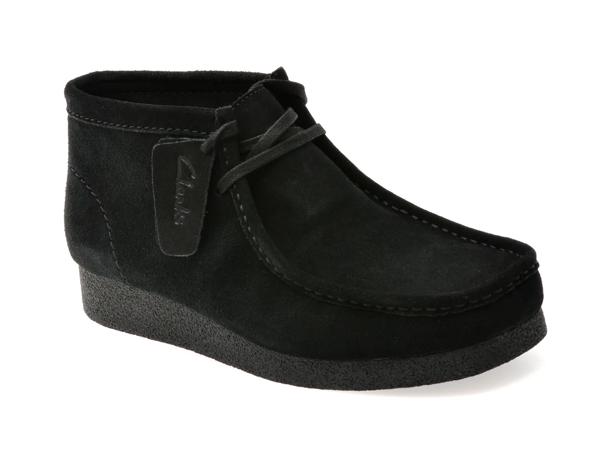 Ghete Clarks Negre, Wallabee Evo Bt, Din Piele Întoarsă