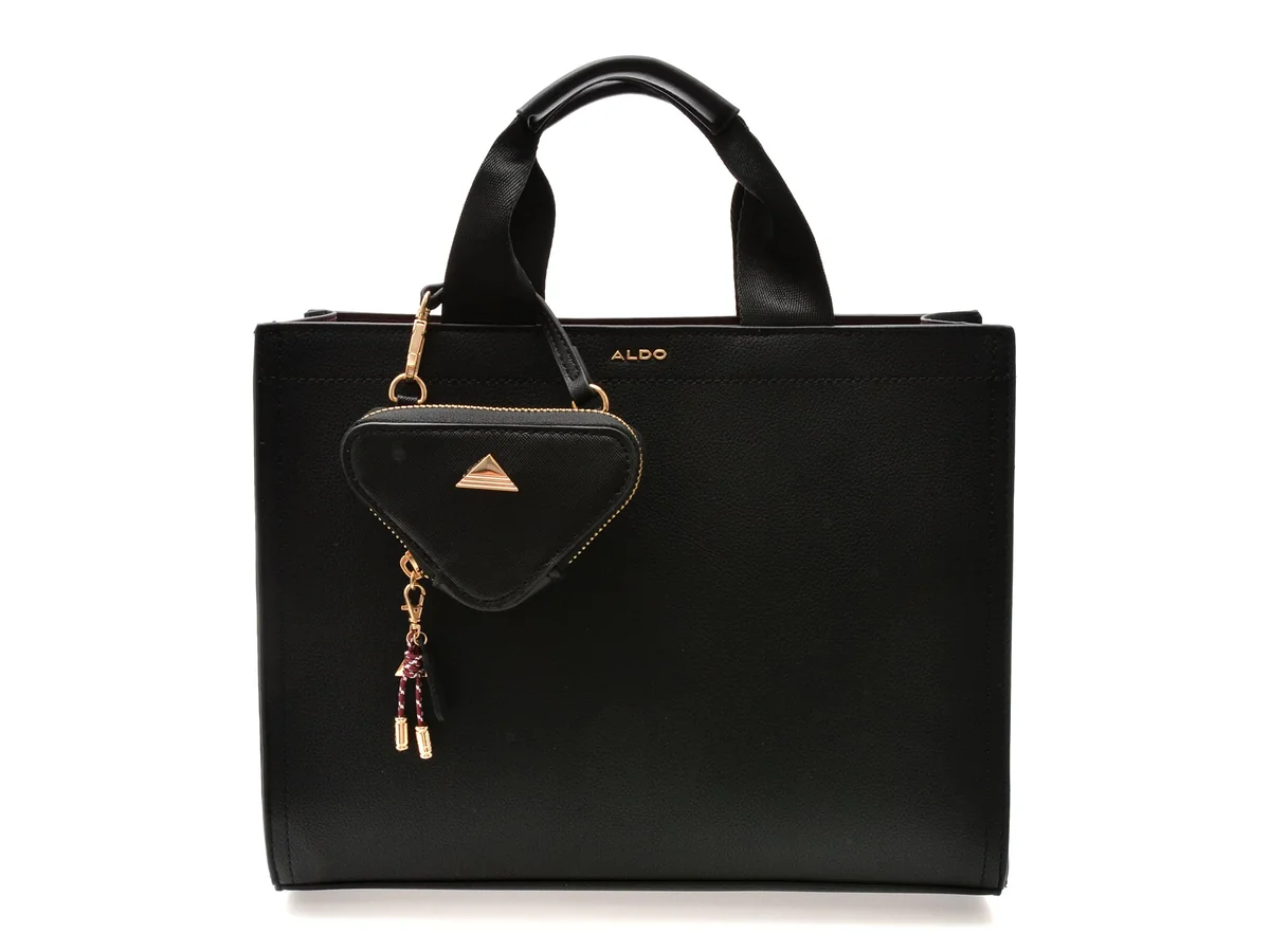 Geanta Aldo Neagra, Mtl72 Tote 001, Din Piele Ecologica