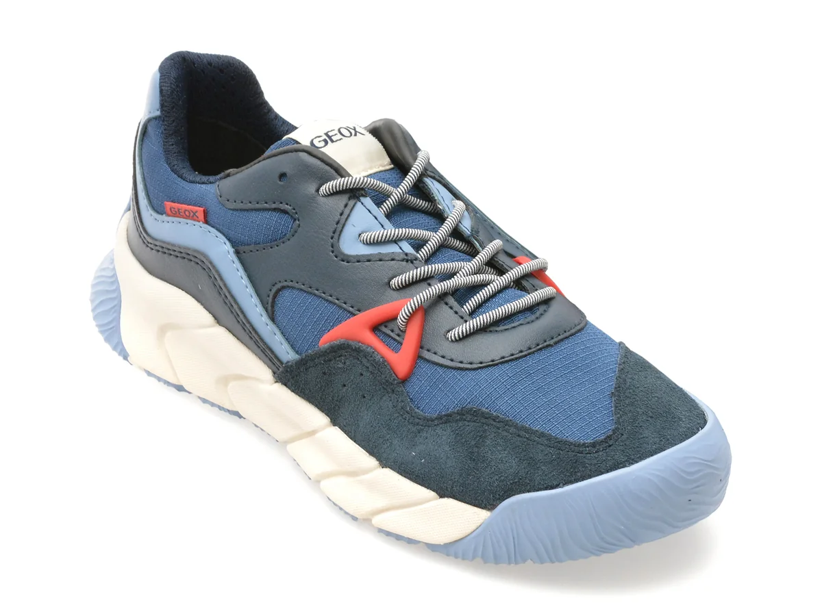 Pantofi Sport Geox Albastri, J56NMA, Din Material Textil