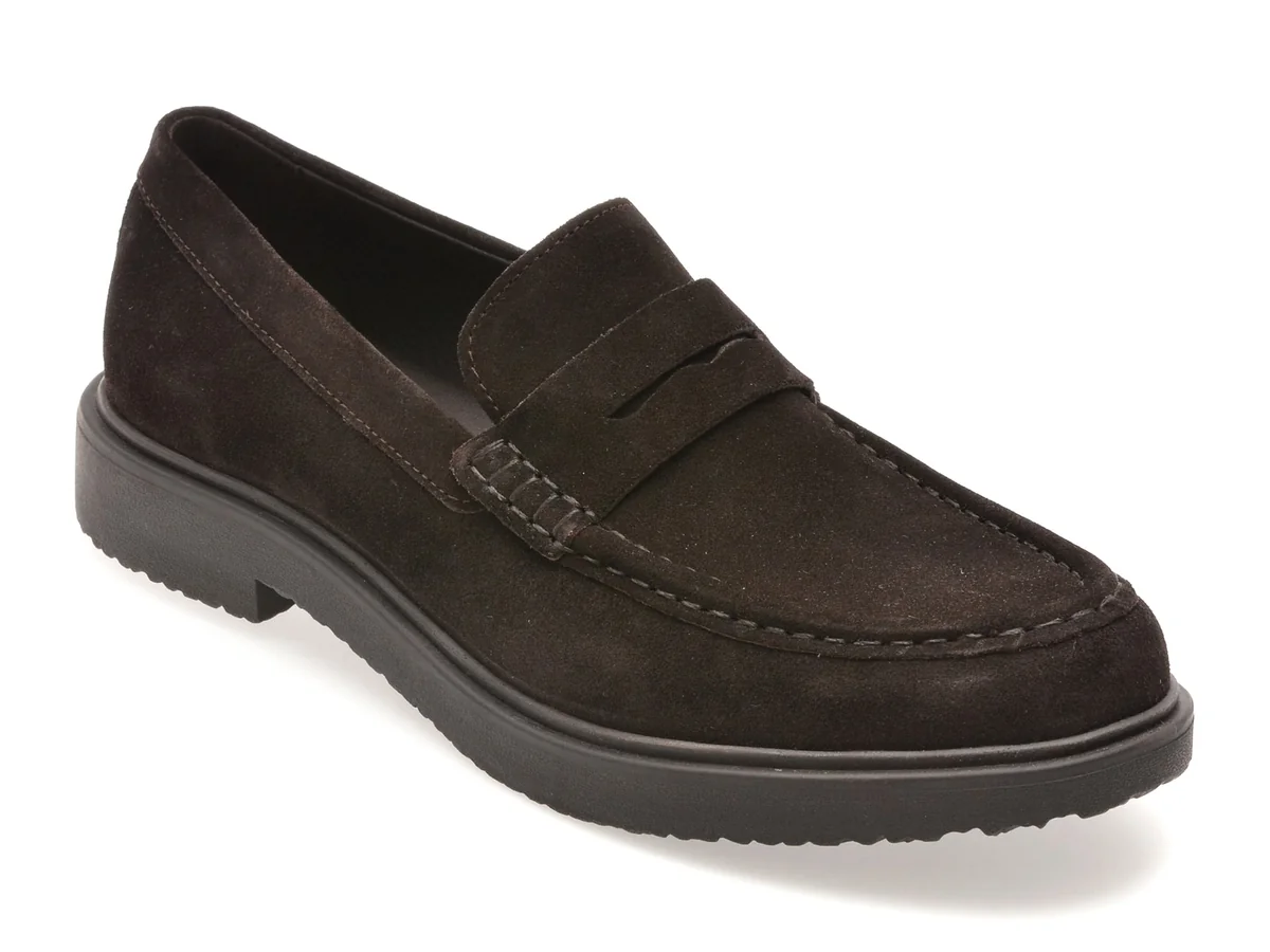 Mocasini Geox Maro, U56H9C, Din Piele Întoarsă