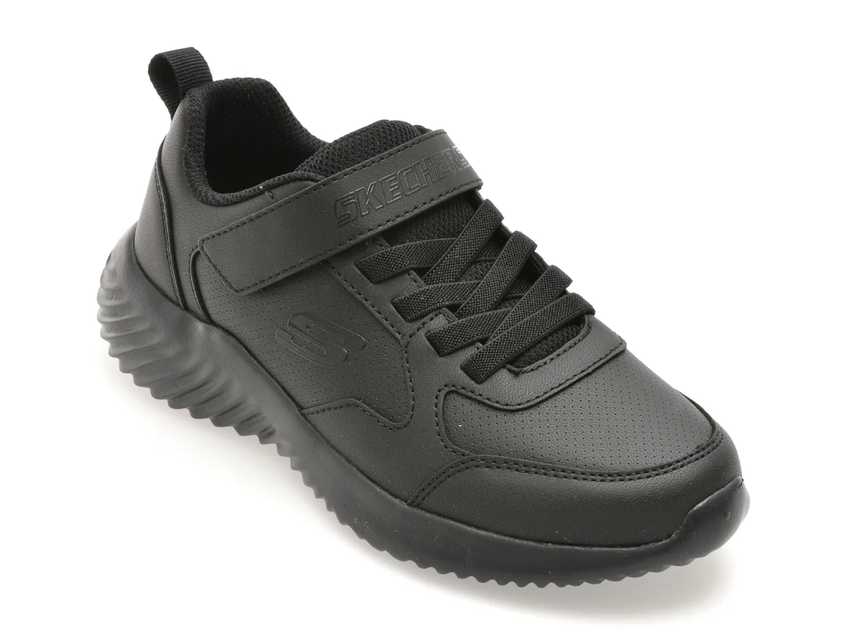 Pantofi Sport Skechers Negri, BOUNDER, Din Piele Ecologică