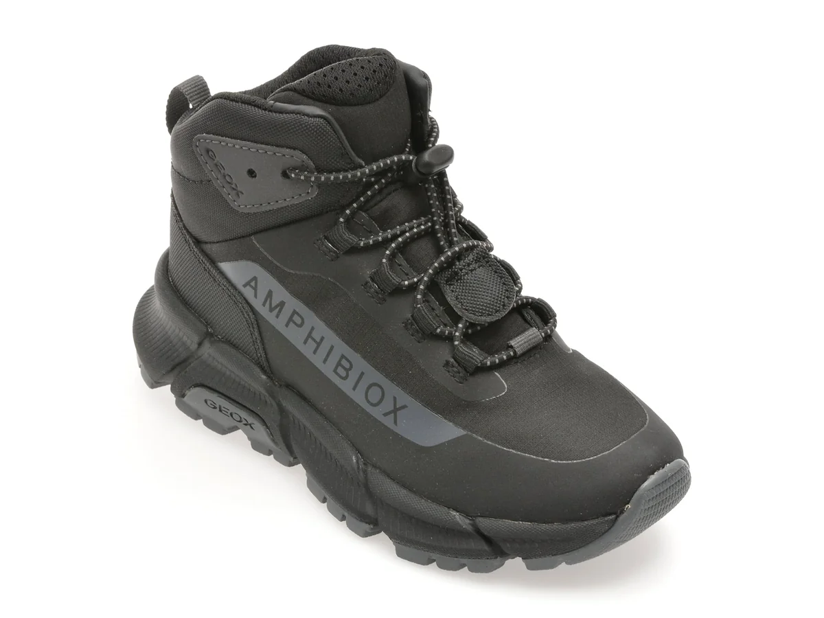 Ghete Geox Negre J46LCA Din Material Textil