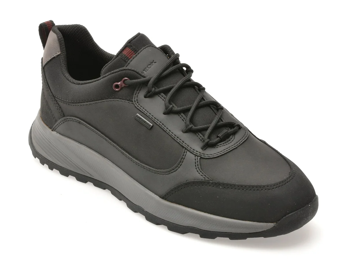 Pantofi Sport Geox Negri U55EZA Din Piele Ecologica
