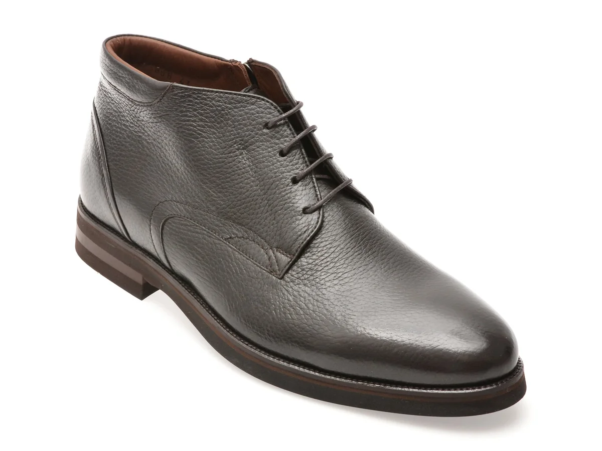 Ghete Elegante Le Colonel Maro 63888 Din Piele Naturală