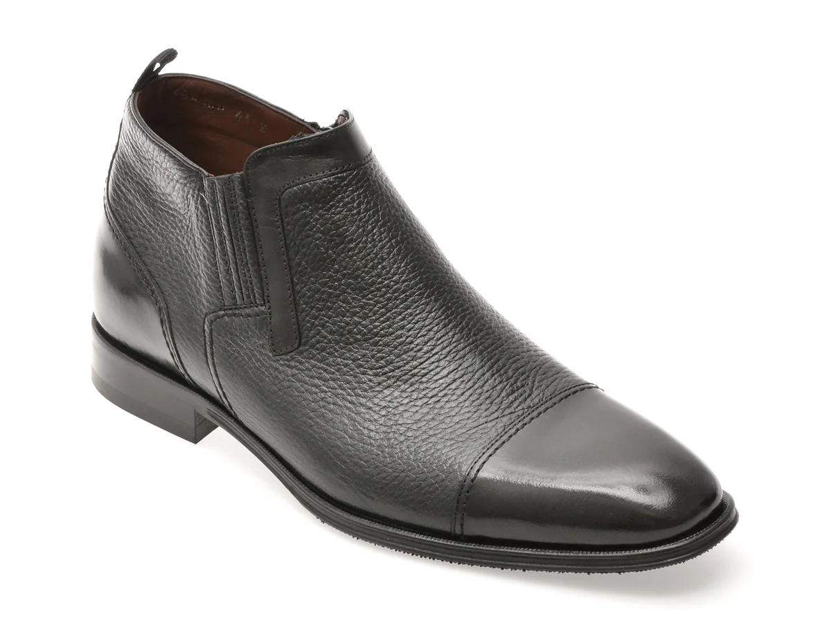 Ghete Elegante Le Colonel Negre, 484100, Din Piele Naturala