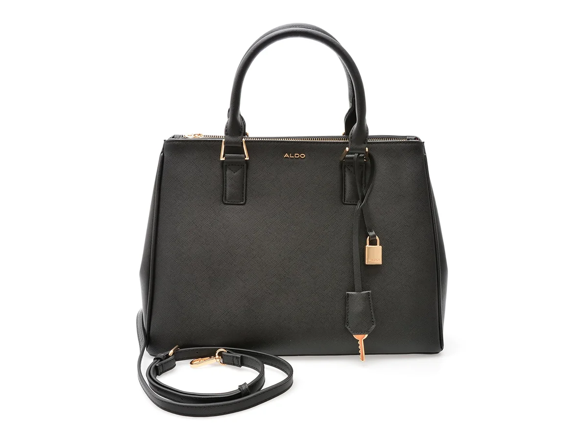 Geanta Aldo Neagra, Nanever 001, Din Piele Ecologica