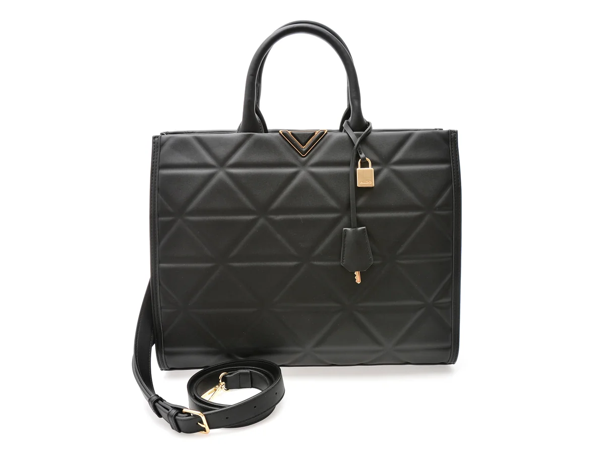 Geanta Aldo Neagra, GWENETH 001, Din Piele Ecologică