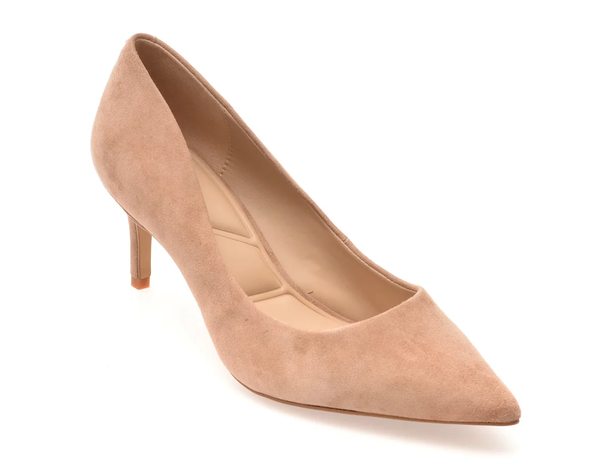 Pantofi Eleganți Aldo Bej, Stessylow 261, Din Piele Întoarsă