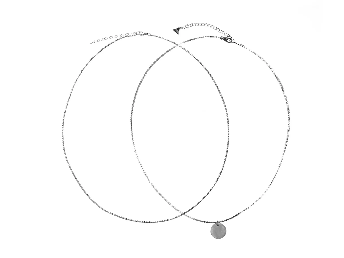 Colier Aldo Argintiu Duolink 040 Din Metal