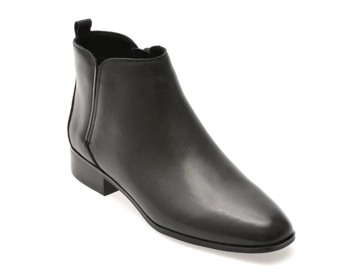 Ghete Aldo Negre Verity 001 Din Piele Naturala
