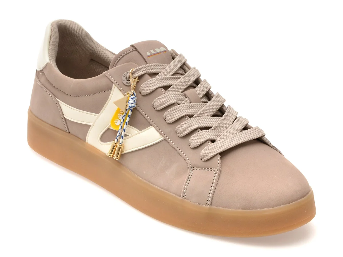 Pantofi Sport Aldo Gri, Mtl72 Sneaker, Din Piele Naturala