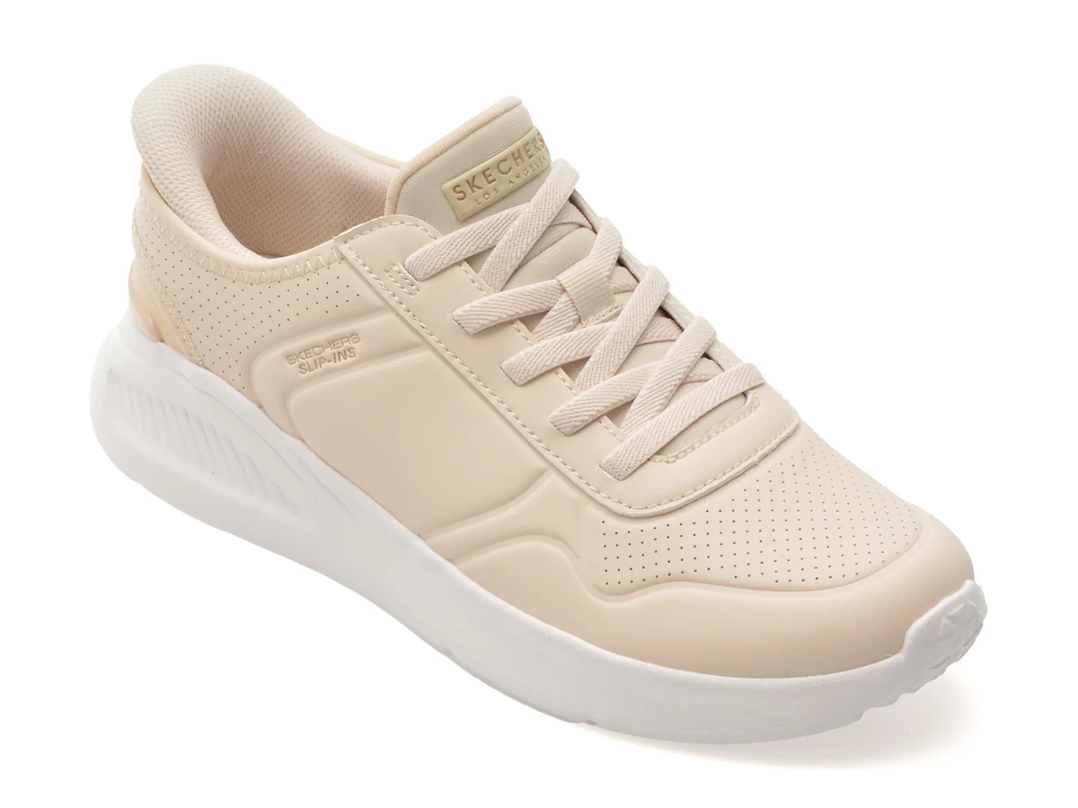 Pantofi Sport Skechers Bej, Uno Lite, Din Piele Ecologică