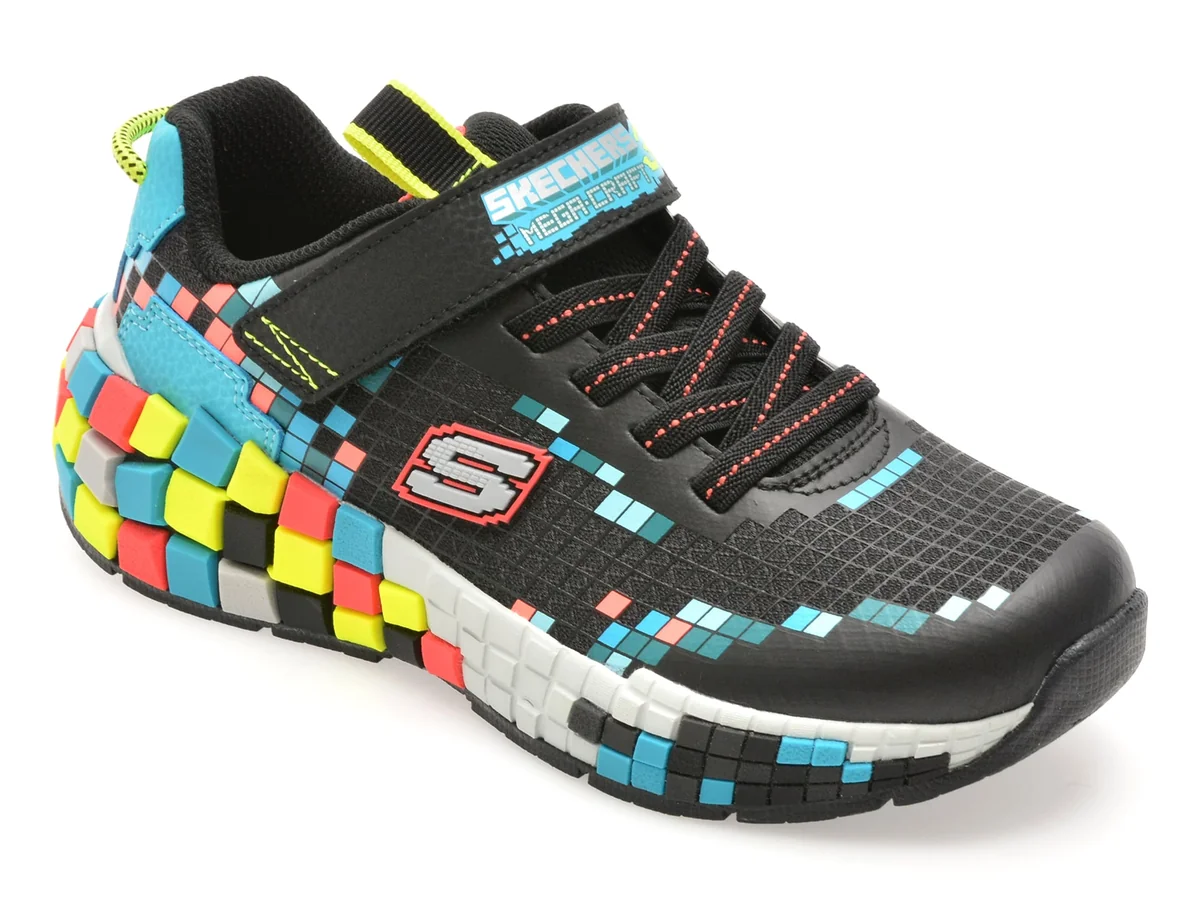 Pantofi Sport Skechers Negri, Mega-Craft 3.0 Din Material Textil