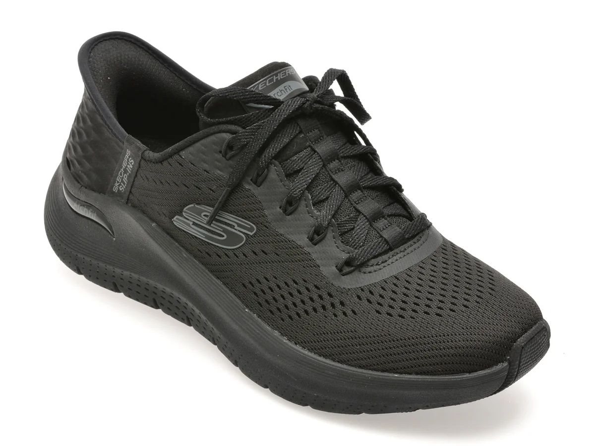 Pantofi Sport Skechers Negri, Arch Fit 2.0, Din Material Textil