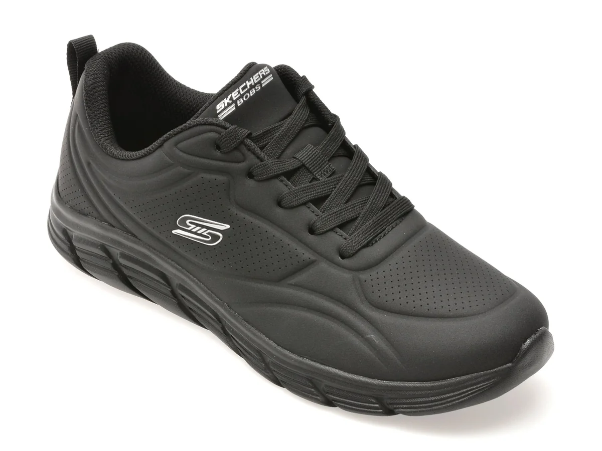 Pantofi Sport Skechers Negri, Bobs B Flex Lo Din Piele Ecologică