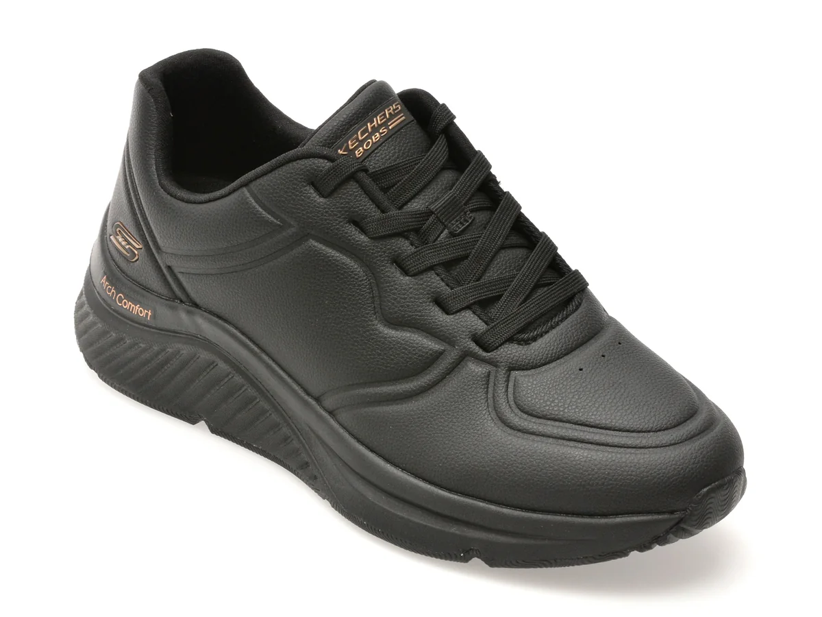 Pantofi Sport Skechers Negri, Bobs Arch Comfort B Sweet, Din Piele Ecologică