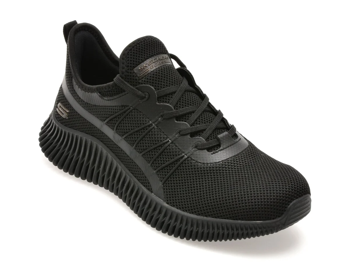 Pantofi Sport Skechers Negri, Bobs Geo, Din Material Textil