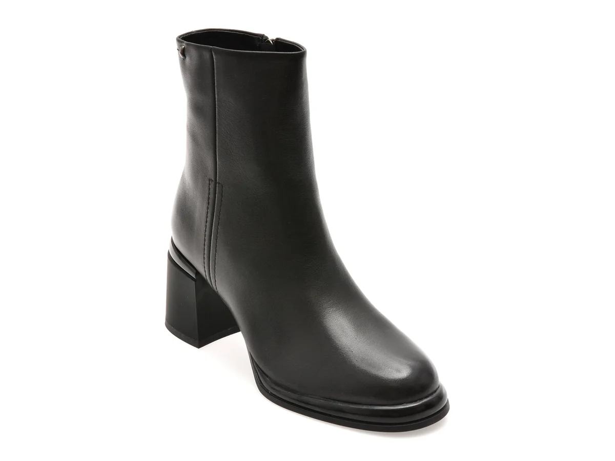 Ghete Aldo Negre D727 Din Piele Naturala