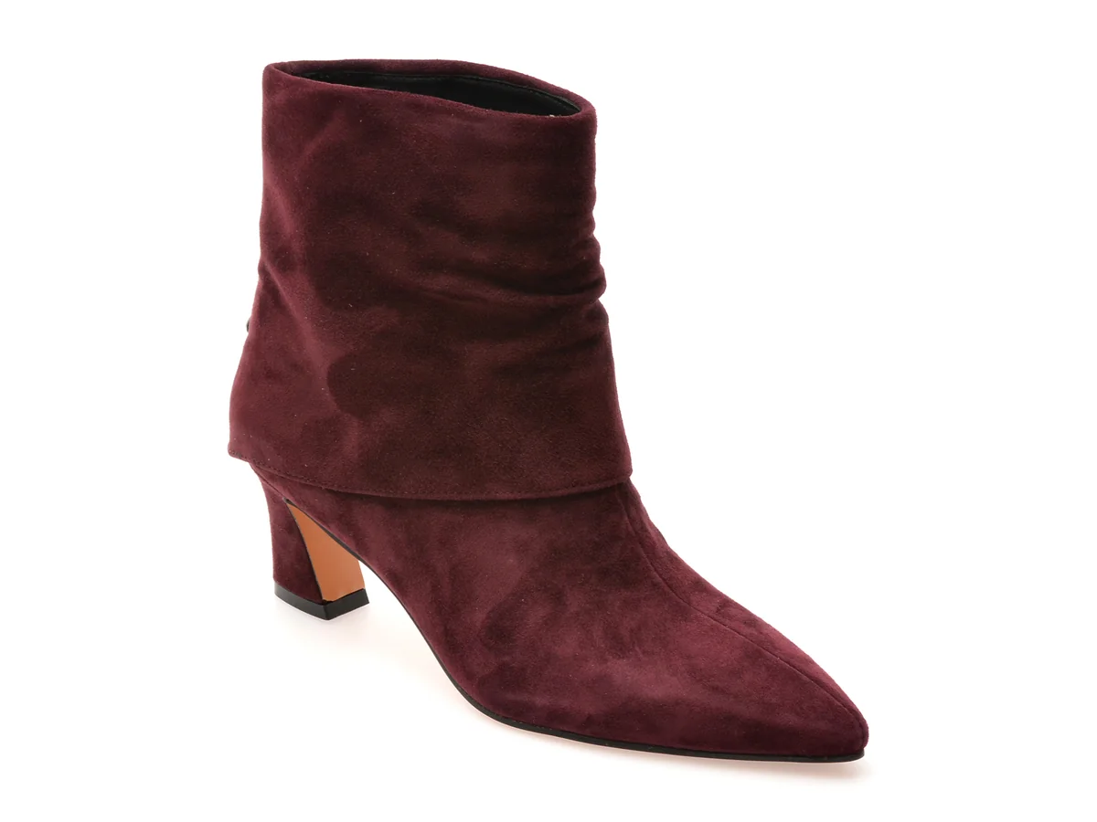 Botine Elegante Aldo Visinii, 1122F, Din Piele Intoarsa
