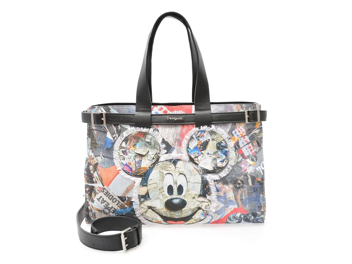 Geanta Desigual Multicolor, WAXA40, Din Material Textil