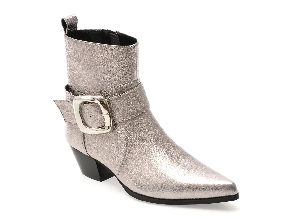 Ciocate Elegante Epica Premium Gri, B084, Din Piele Naturala