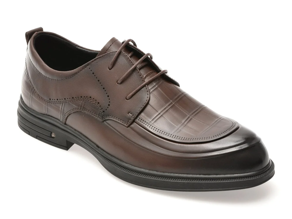 Pantofi Epica Maro 8820 Din Piele Naturala