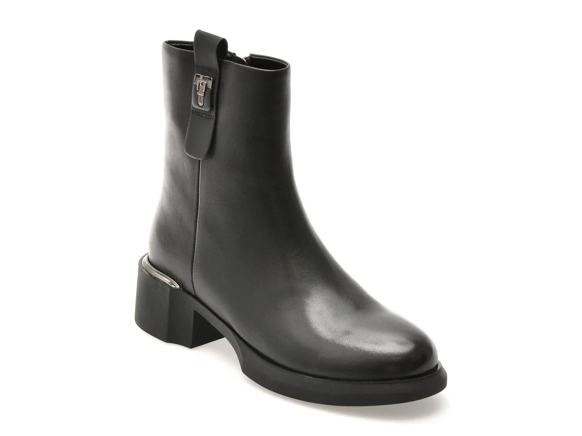 Ghete Aldo Negre, At91, Din Piele Naturală