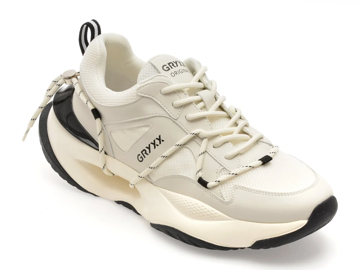 Pantofi Sport Gryxx Albi, LN31, Din Material Textil