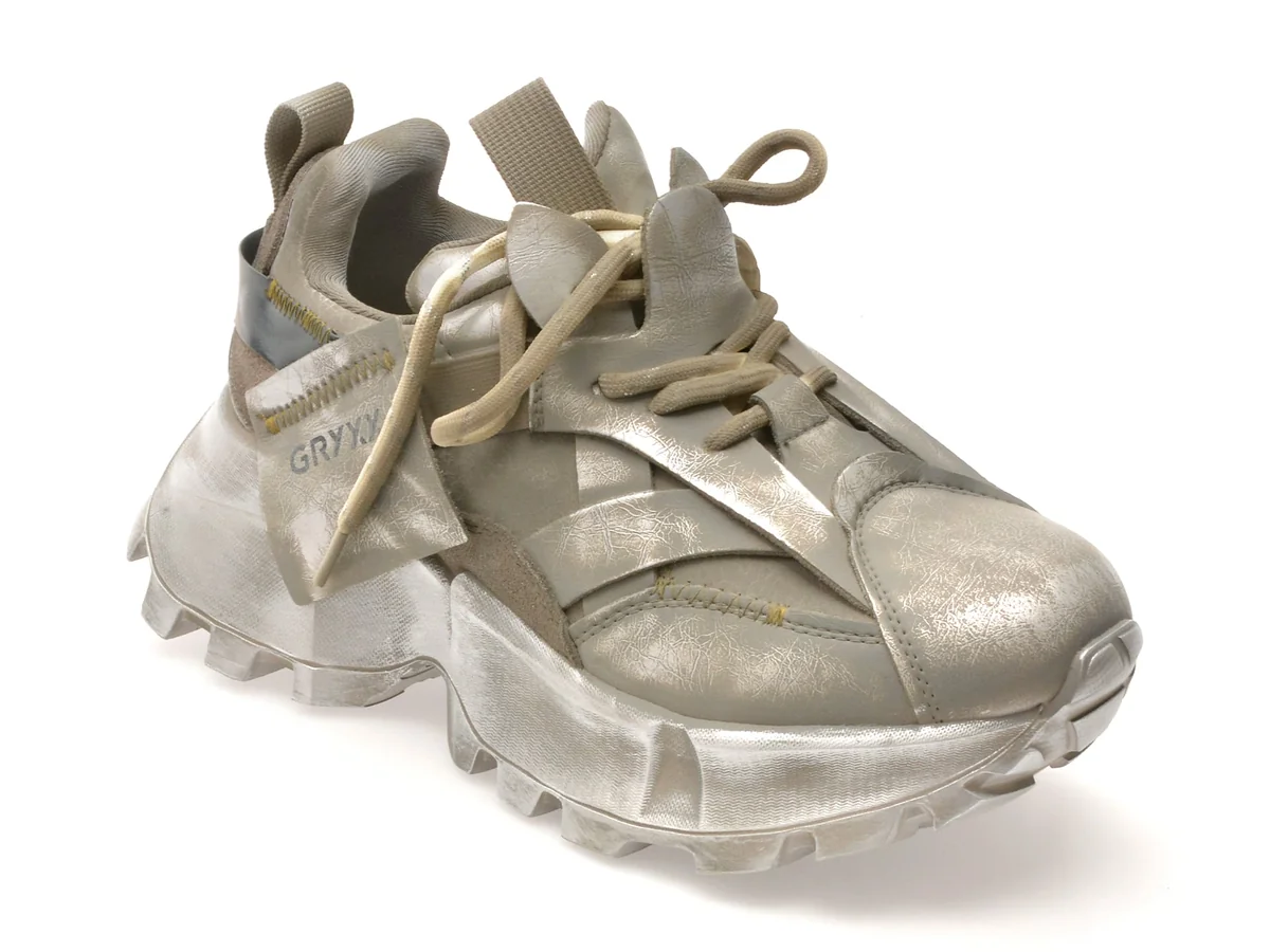 Pantofi Sport Gryxx Gri, 1701, Din Piele Naturală