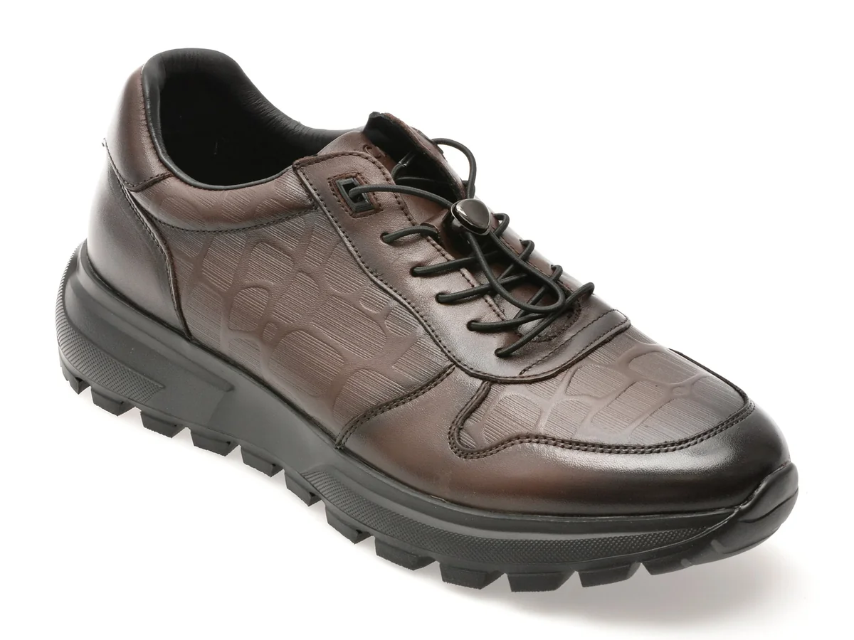 Pantofi Sport Epica Maro, 9750, Din Piele Naturala