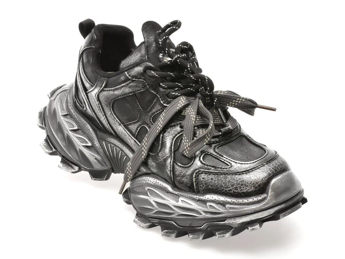 Pantofi Sport Gryxx Negri 10161, Din Piele Naturala