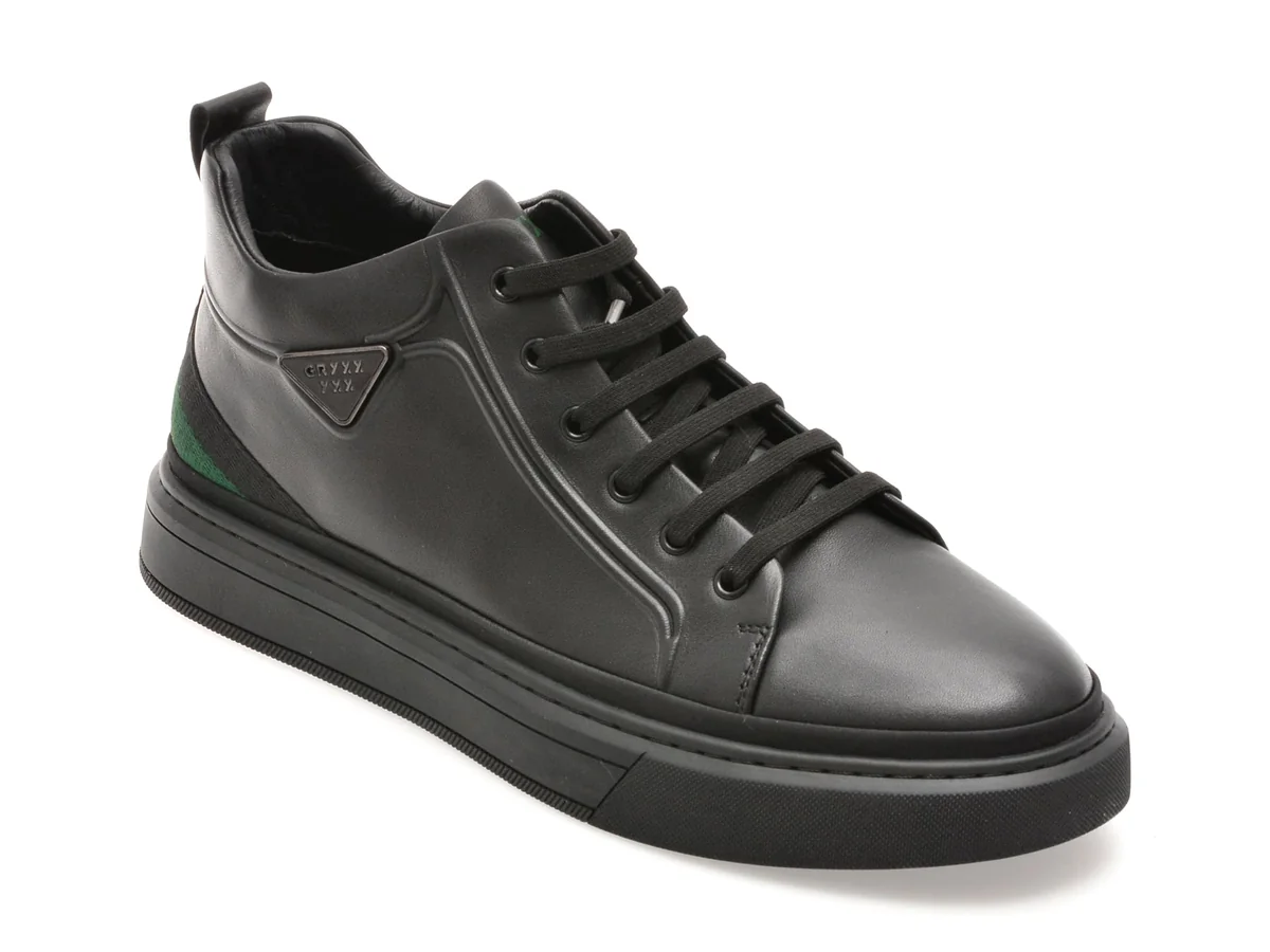 Ghete Gryxx Negre, Ln48, Din Piele Naturală
