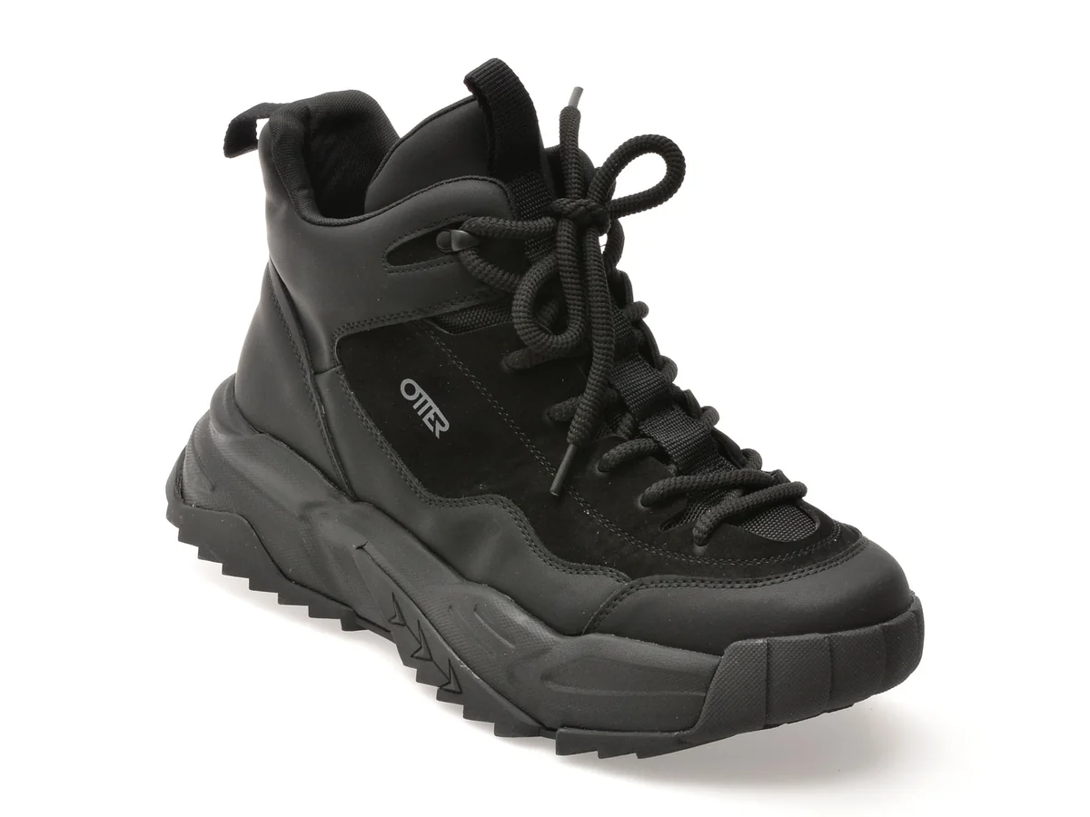 Ghete Otter Negre 120 Din Piele Naturala