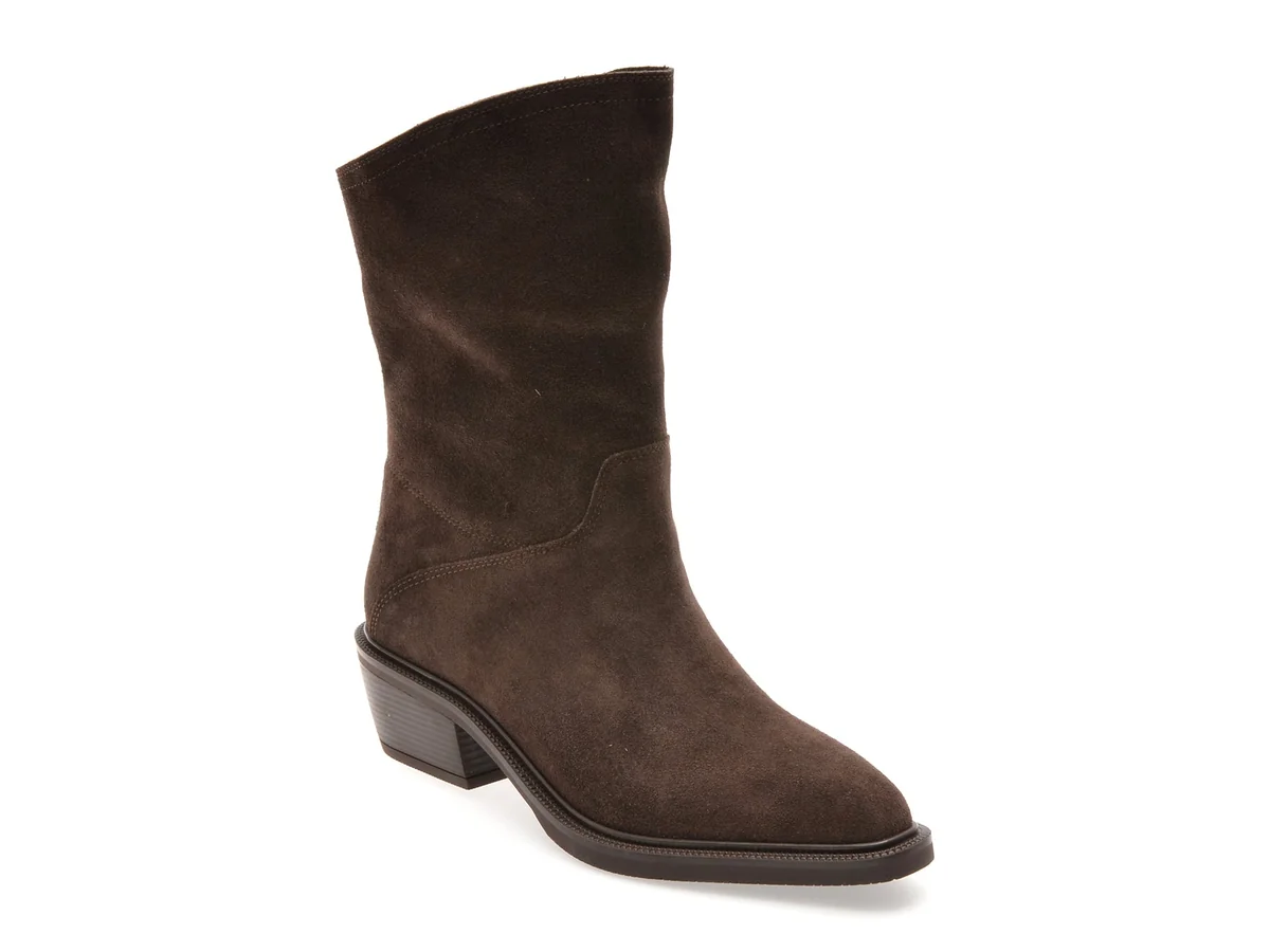 Ciocate Elegante Epica Maro, 2881584, Din Piele Intoarsa