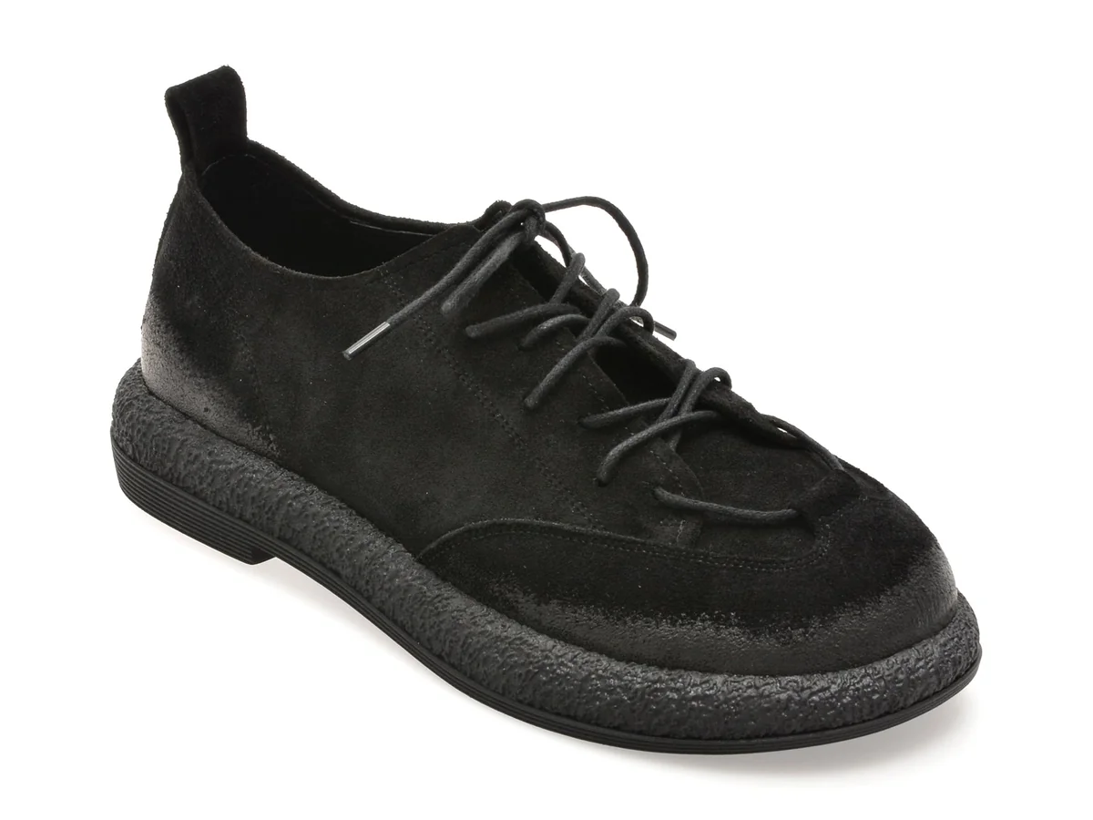 Pantofi Gryxx Negri, 3642609, Din Piele Întoarsă