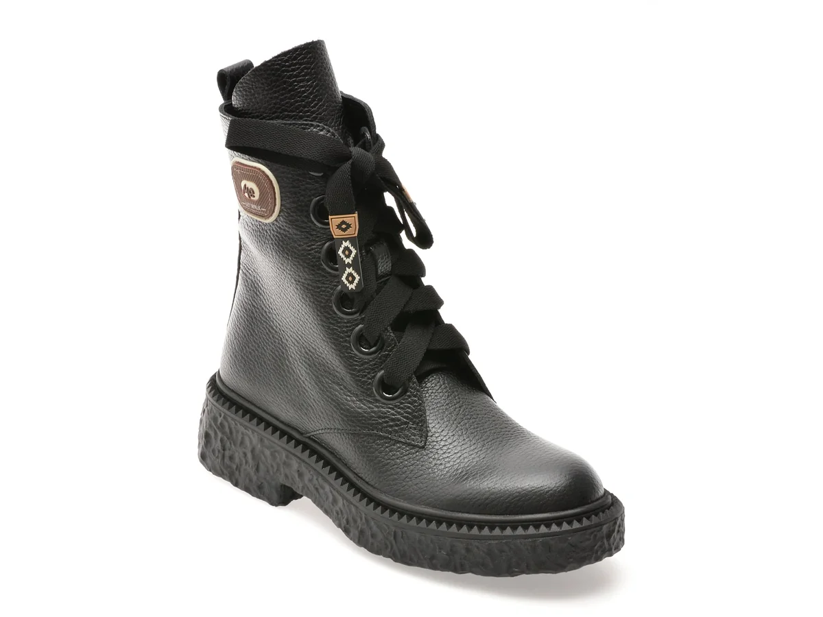 Bocanci Gryxx Negri 4770033 Din Piele Naturală