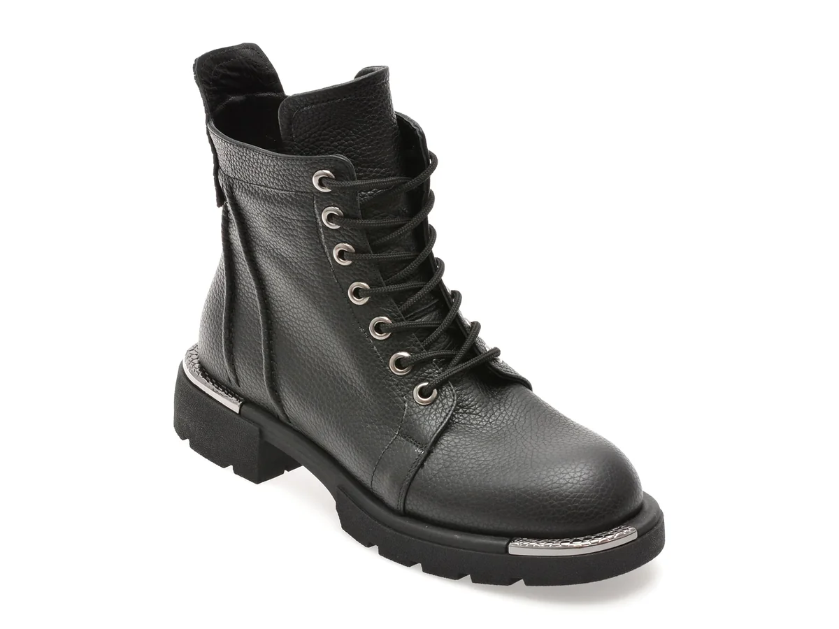 Bocanci Gryxx Negri, 16715, Din Piele Naturala