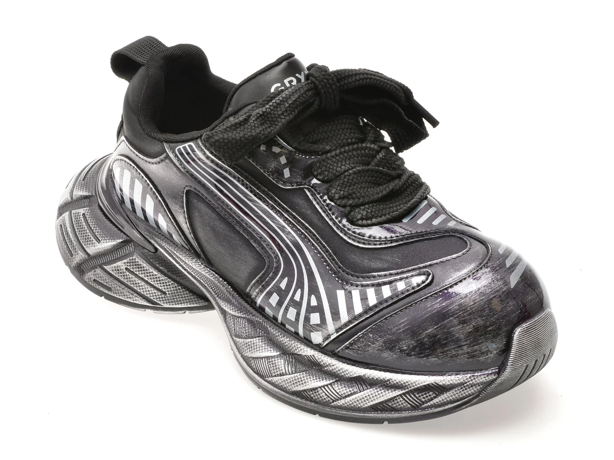 Pantofi Sport Gryxx Negri, 109217, Din Material Textil