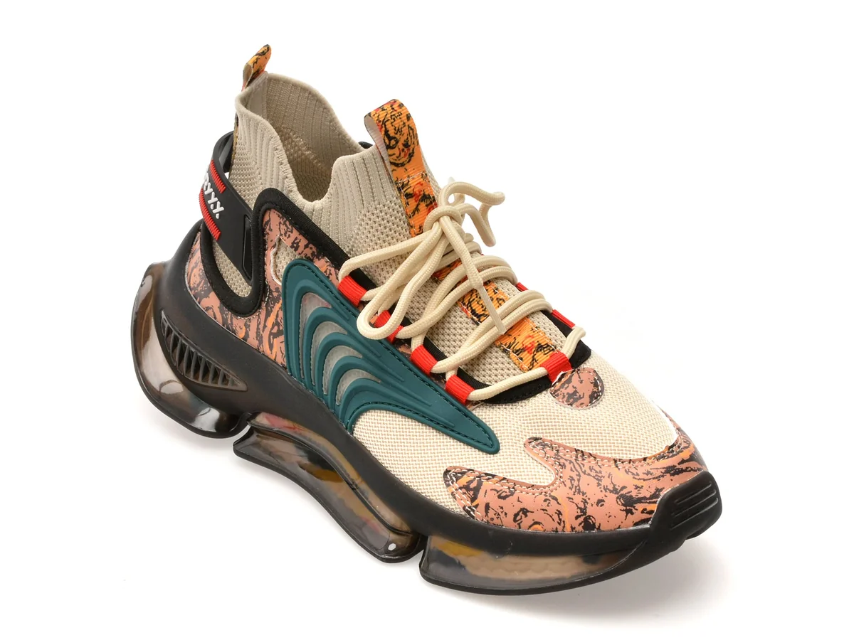 Pantofi Sport Gryxx Bej 21016 Din Material Textil