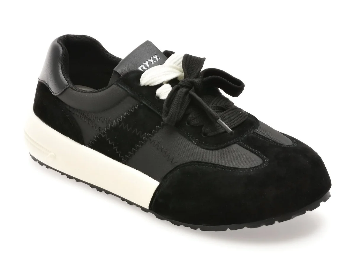 Pantofi Sport Gryxx Negri, 1123, Din Material Textil