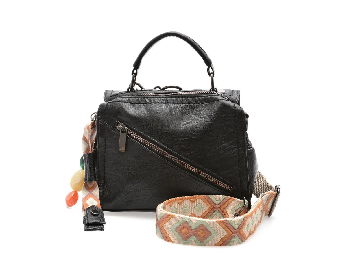 Geanta Gryxx Neagra, 7662, Din Piele Ecologica