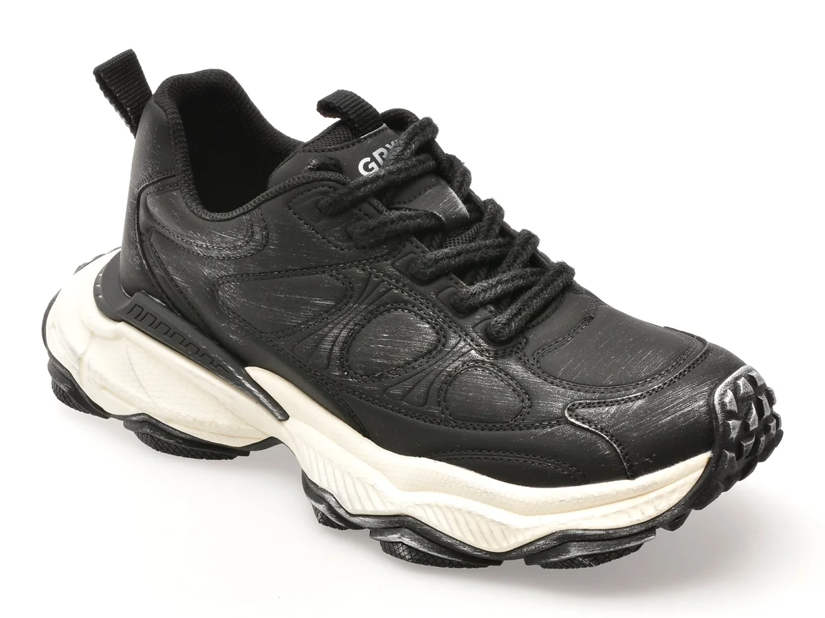 Pantofi Sport Gryxx Negri, 822, Din Piele Ecologica