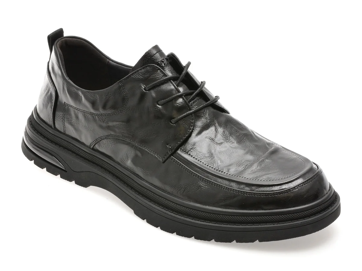 Pantofi Gryxx Negri, 925812, Din Piele Naturala