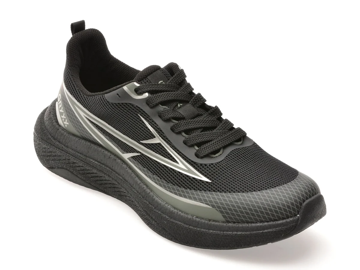 Pantofi Sport Gryxx Negri, 25015, Din Material Textil