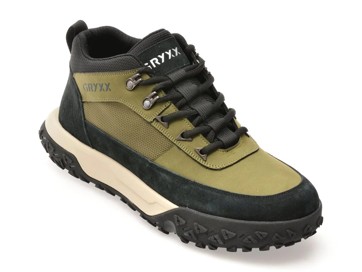 Ghete Gryxx Verzi, 95526, Din Piele Naturala