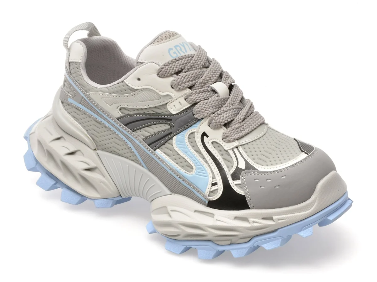 Pantofi Sport Gryxx Albastri, 8859, Din Piele Naturală
