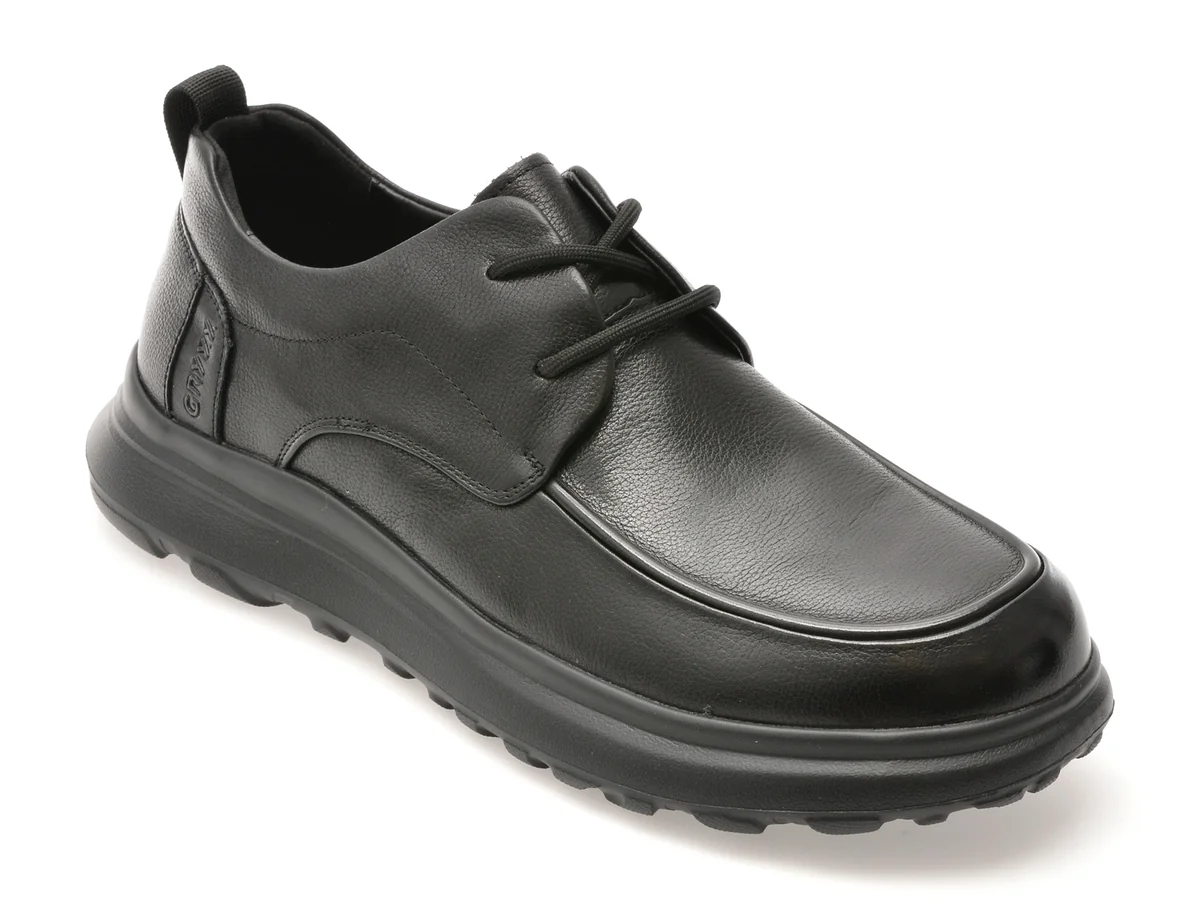 Pantofi Gryxx Negri, 722102, Din Piele Naturala