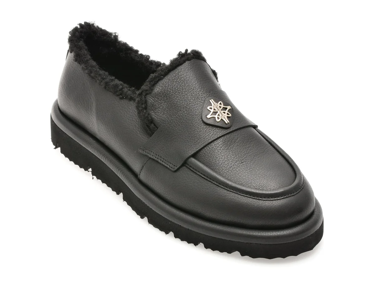 Mocasini Epica Negri 3642607, Din Piele Naturala